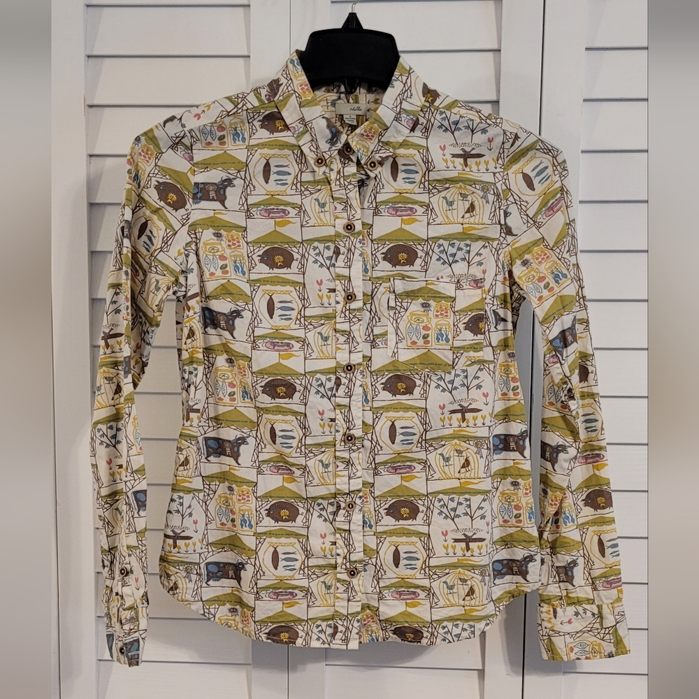 Odille button up top